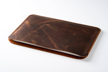 HP OmniBook 17.3 Sleeve, Handmade Leather Slim Laptop Sleeve