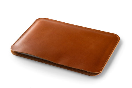 Handmade Leather iPad Sleeve: Full Grain Cowhide Case