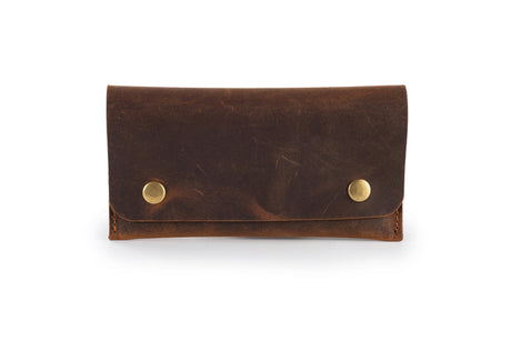 Distressed Leather Tobacco Pouch: Handmade Tobacco Case