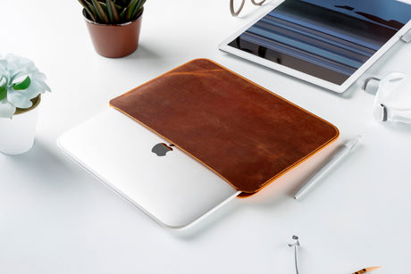 Leather Microsoft Surface Sleeve, Handmade Slim Case For Surface 5, 13.5", Surface 5, 15", Surface Go 2, 12.4", Surface Studio 1 & 2, Duo 1