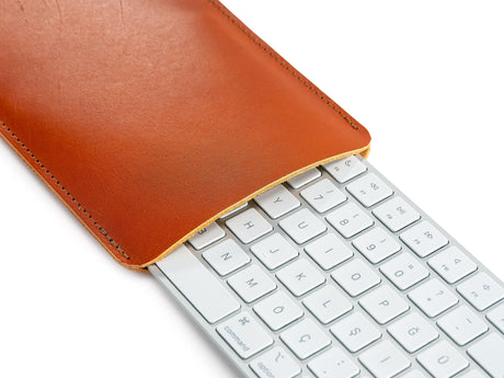 Handmade Vegetable Tanned Leather Keyboard Sleeve: Luxury Cover