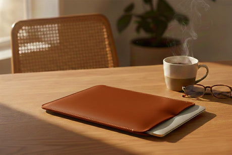 Asus VivoBook 14” Sleeve (Vertical) – Handmade Distressed Leather Slim Laptop Case
