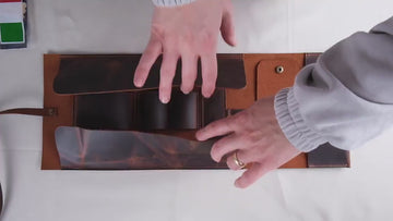 Tobacco Leather Pipe Pouch: Handmade Pipe Bag for 2-Pipes