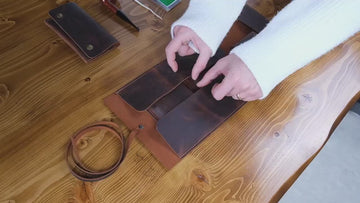 Camel Leather Pipe Pouch: Handmade Pipe Bag for 1-Pipe