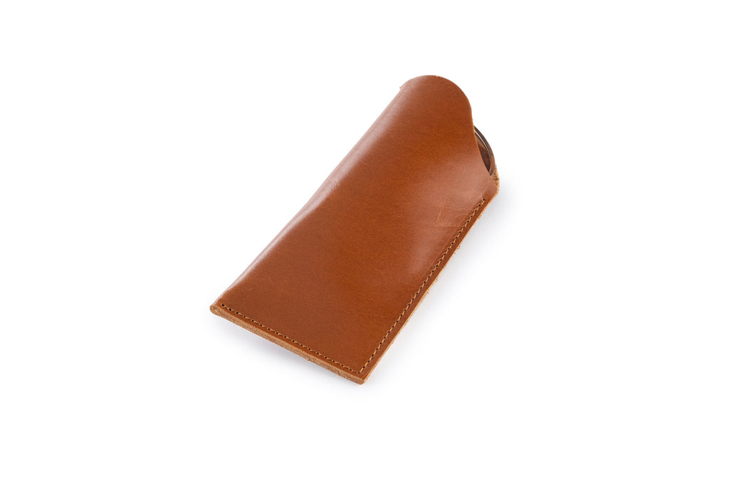 Leather Glasses Case, Handmade Glasses Cover, Personalised Case for Glasses, Gift For Him, Gift For Her, Custom Eyeglass Case, Light Brown